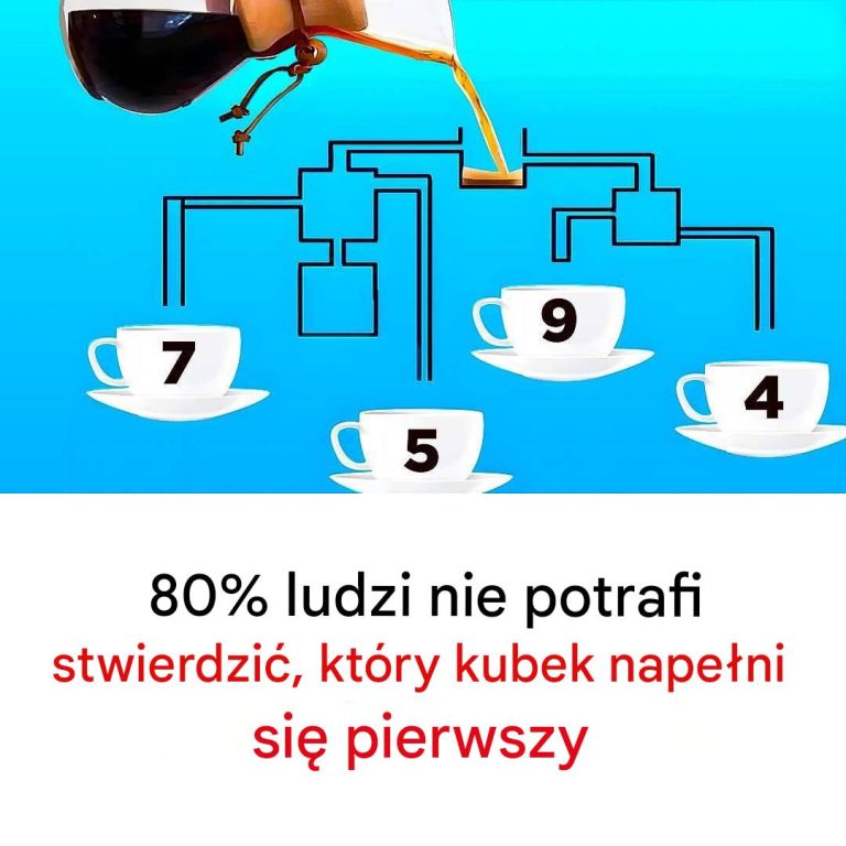 Test IQ: Która filiżanka kawy zostanie napełniona jako pierwsza?