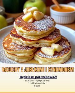 Racuchy z jabłkami i cynamonem