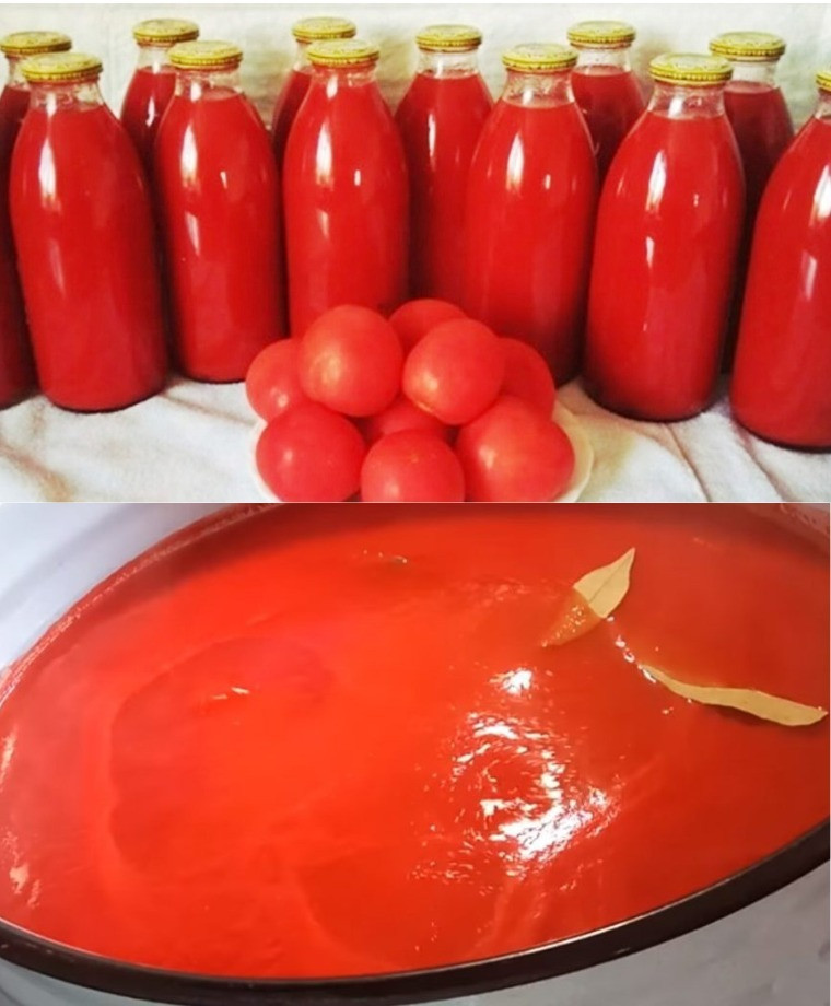 Przepis babci na domowy sok pomidorowy bez użycia sokowirówki