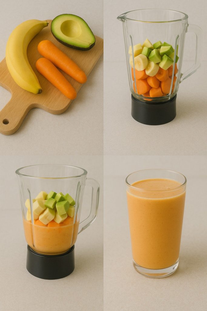 Niezwykłe korzyści zdrowotne smoothie z bananem, awokado i marchewką
