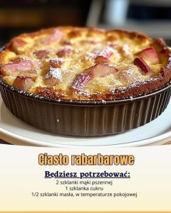 Ciasto rabarbarowe