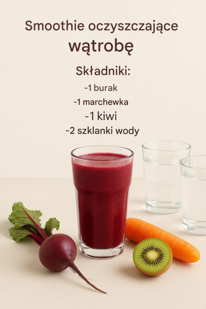 Marchewka, kiwi i burak z wodą: naturalny koktajl, który rewitalizuje Twoje ciało