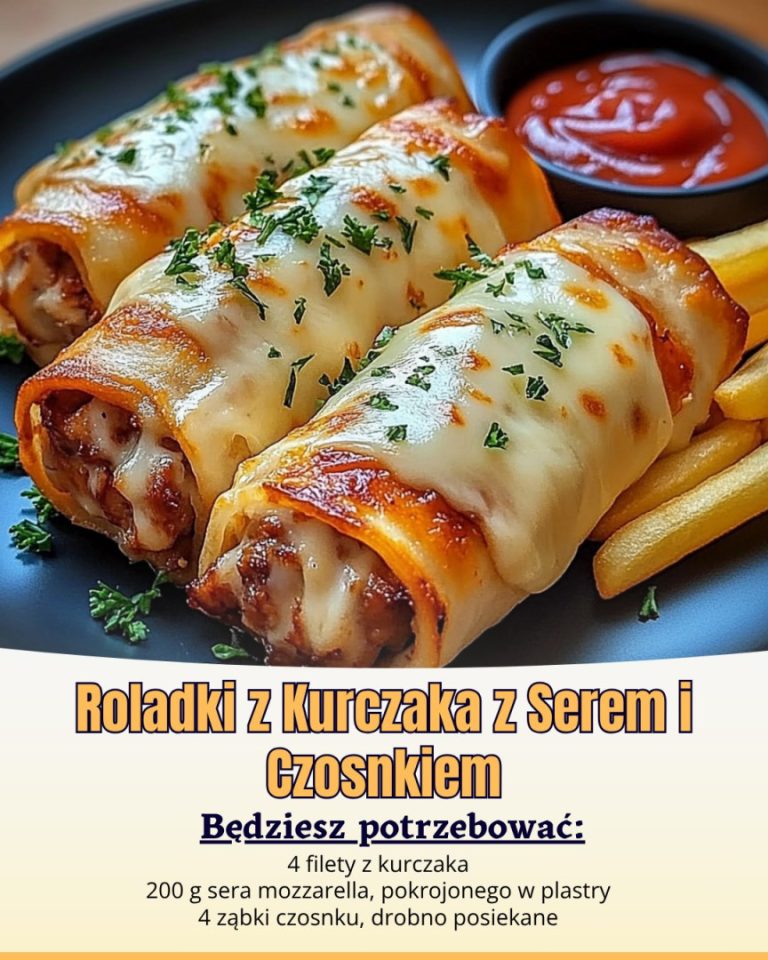 Roladki z Kurczaka z Serem i Czosnkiem