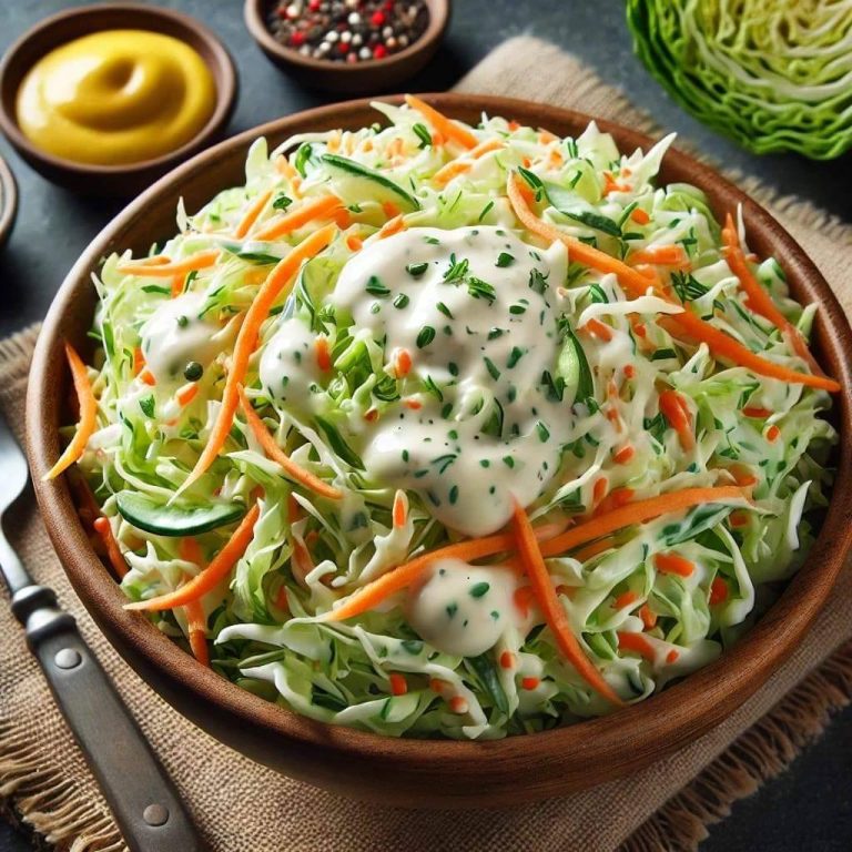 “Classic American-Style Coleslaw: Simple Recipe for a Refreshing Side Dish”