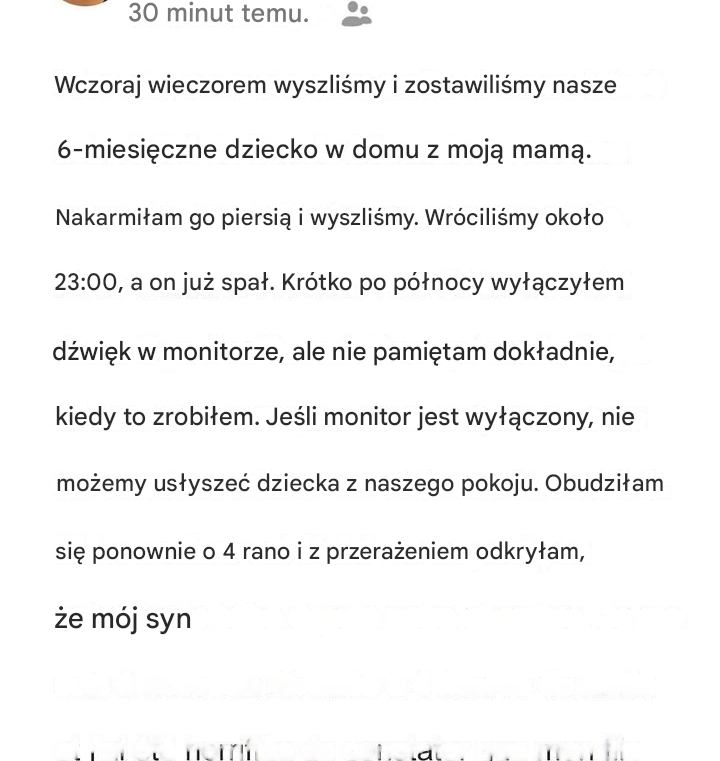 Gdy weszła do pokoju dziecięcego, odkryła najgorsze: „on był…