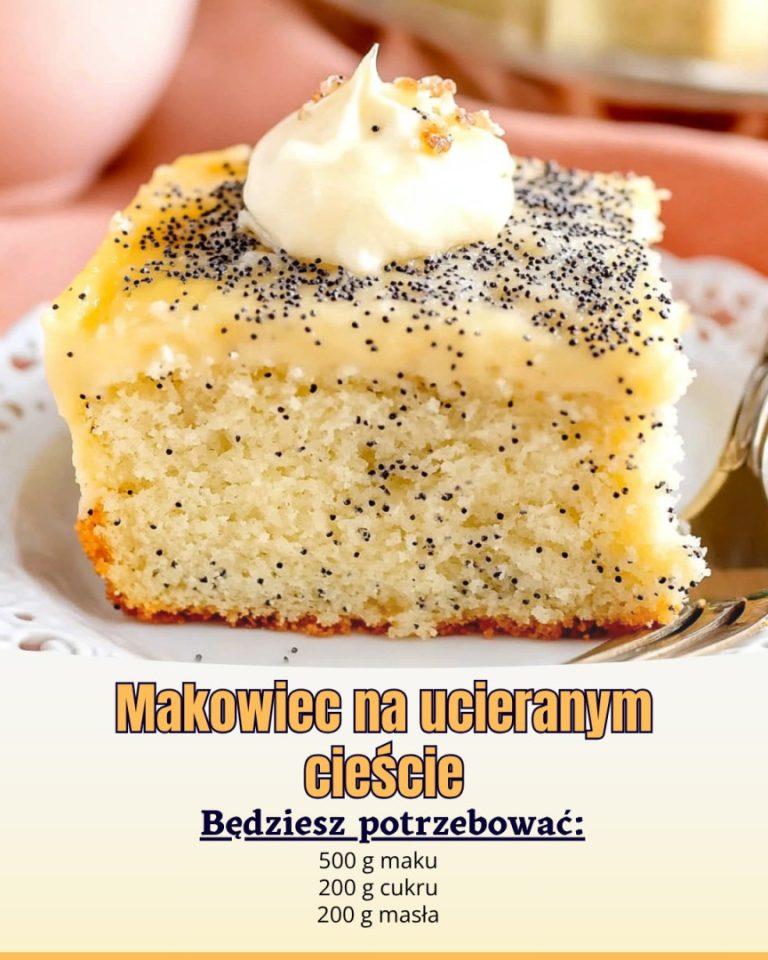 Makowiec na ucieranym cieście