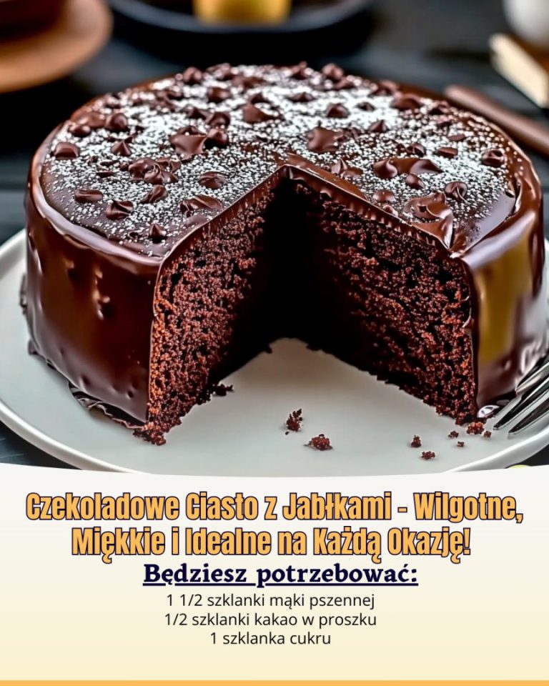 Czekoladowe Ciasto z Jabłkami