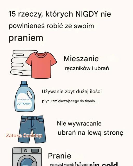 15 rzeczy, których NIGDY nie powinieneś robić ze swoim praniem