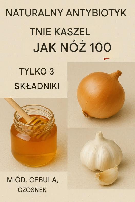 Naturalny syrop antybiotykowy: Mocna mieszanka miodu, cebuli i czosnku