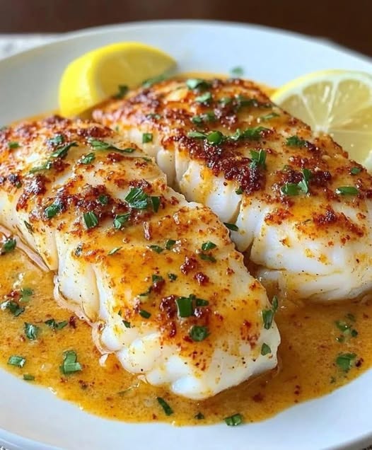 Smażony dorsz z sosem cytrynowo-maślanym: proste danie jakości restauracyjnej