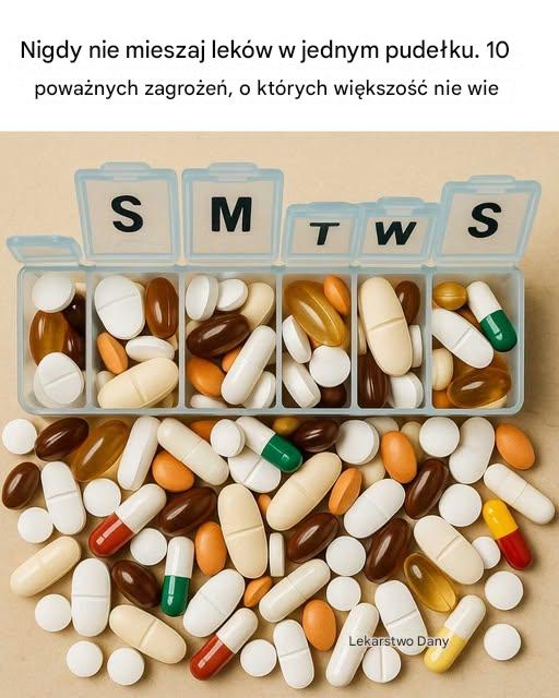 Nigdy nie mieszaj leków w jednym pudełku. 10 poważnych zagrożeń, o których większość nie wie