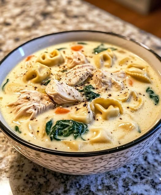 ZUPA ALFREDO Z TORTELLINI Z KURCZAKIEM